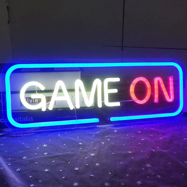 Neon Game On Neon de Gamer LED Neon Væglampe dekoration