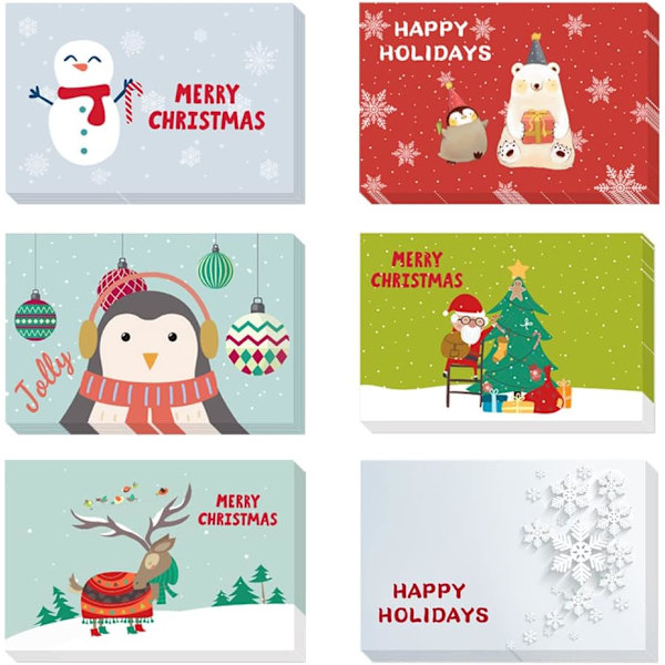 Christmas cards, 24 Christmas cards, Christmas cards with 24 envelopes and