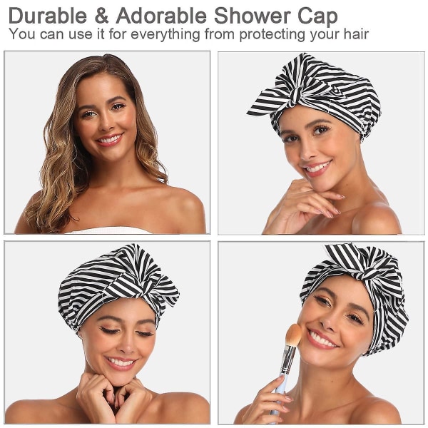 Badehætte til kvinder Hårhætter til brusebad Genanvendelig badehætte til