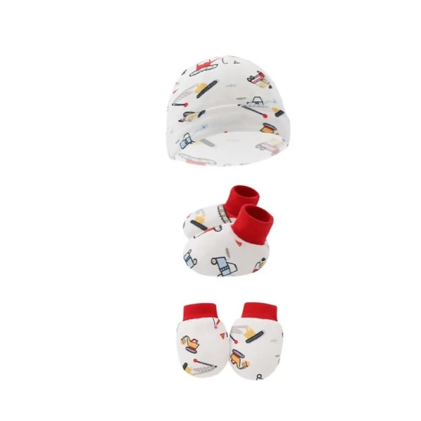 BABY Newborn Swaddles Sovsäck och hatt, anti-scratch handskar, fo