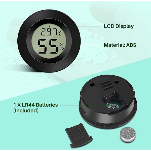 Mini digital LCD-termometer hygrometer temperatur fuktighet -50-
