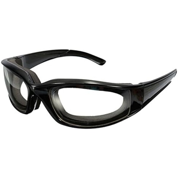 Lök Glasögon Glas Skivning Kök Skärning Snitta Hacka Öga