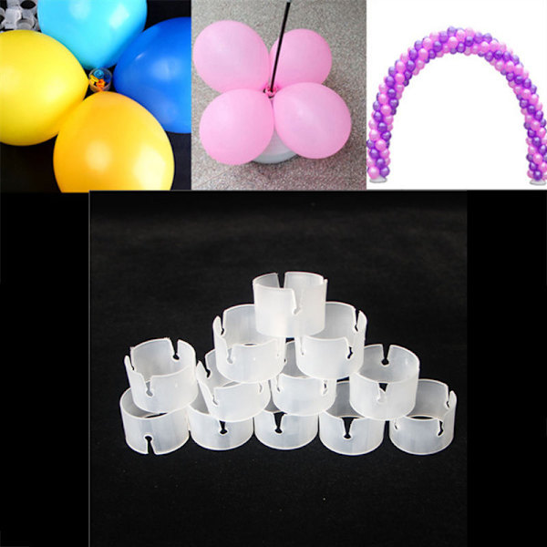 50 st Ballongbågskopplingar, Ballongbågskopplingar Clip Ring Spänne Boll