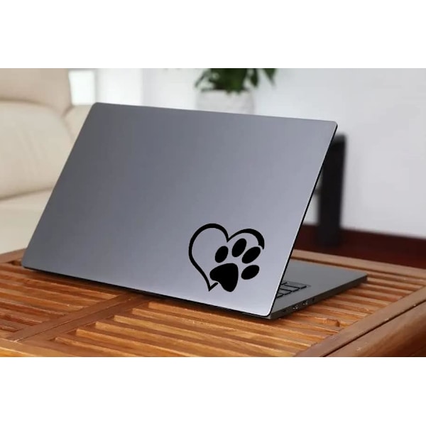 Puppy Love Vinyl Decal Hundkärlek Svart Dekal för Bilar Lastbilar Bärbara Datorer Väggar W