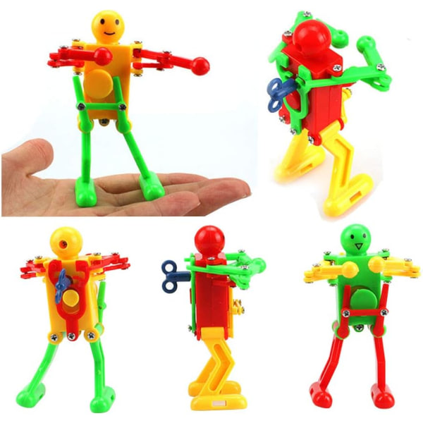 5 sjove forårsafslutningsrobotlegetøj til børn, rollelegerobotlegetøjssæt til børn, festaktiviteter med robottema, tilfældige farver
