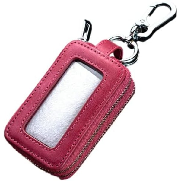 Fashion Leather Car Key Case for Men and Women Multifunctional Double-layer