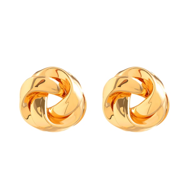 Trendy Post Elegant Gold Love Knot Stud øreringe til kvinder P