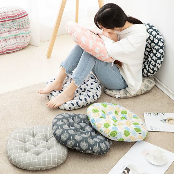 Runda stolsdynor andningsbara sittdynor, tatamistol