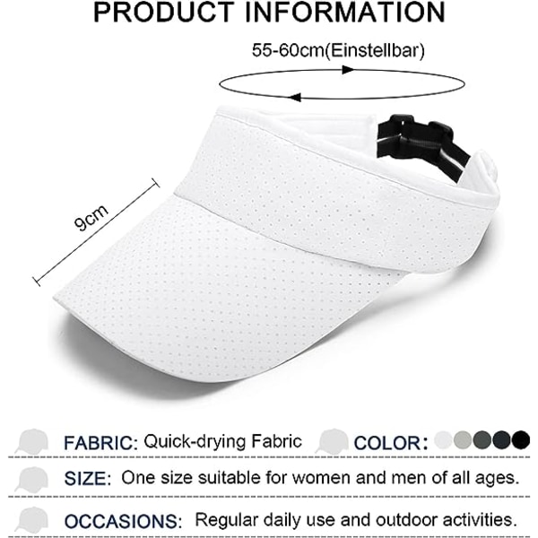 Visor for Men Women - Golf Visor Cap Tennis Sun Visor Sport Adjus