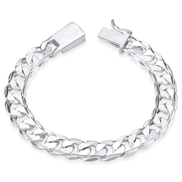 10 mm länkbangle armband för kvinnor för män bröllops smycken