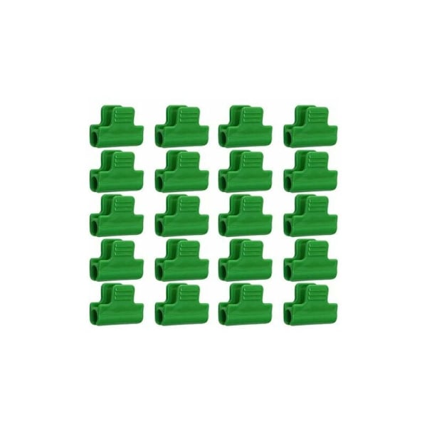 Växthusfästen, 20-pack växthusfilmfästklämmor, laminerad plast, klämmor för skydd, banderoller, ramar och radöverdrag 11 mm diameter - halkfria remsor