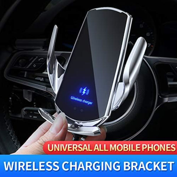 Trådlös billaddare 15W Qi snabbladdning automatisk klämmande billaddare för universell telefonhållare luftventil telefonhållare för iPhone 11 Pro Max Xs, Samsung Galaxy S20, S10+ Note etc