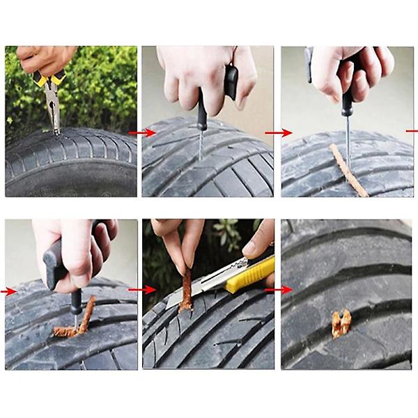 5 st Stiring Glue Däckreparation Recept för Däck Puncture Nödsituation