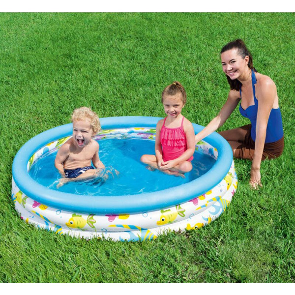 Ocean Life Fant Pool Inflatable Fant Pool Paddling Pool Blue, 1.0