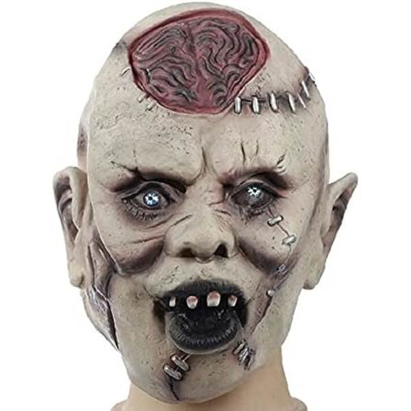 Halloween Vuxen Skräckmask, Halloween Realistisk Latex Skräcköverdrag
