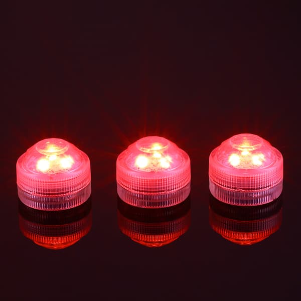 Sukellettavat LED-minilamput Moniväriset Vedenpitävät RGB-teevalot
