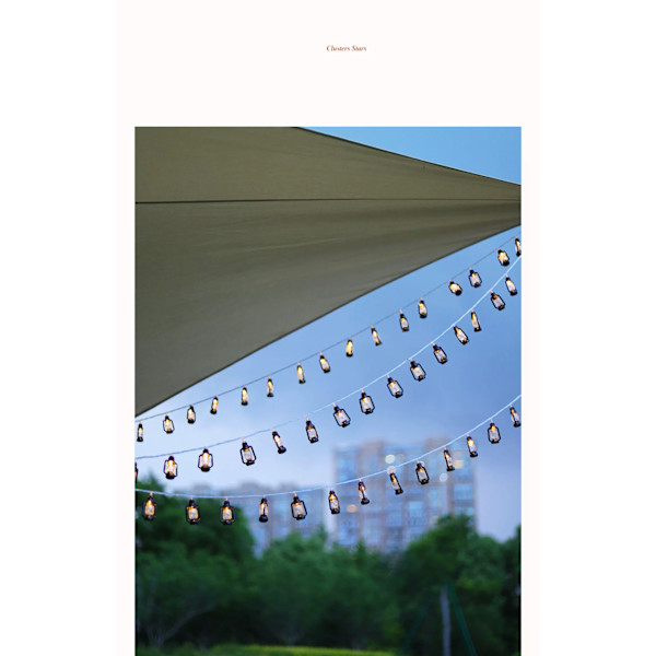 6 meter 40 lampor Camping Atmosfärlampa LED Retro Kerosin Flaska