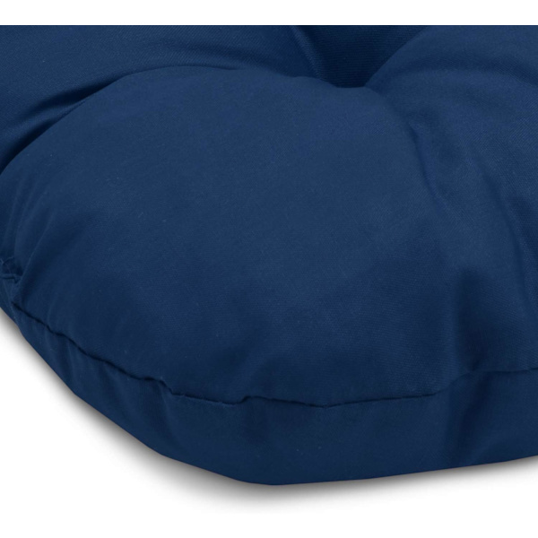 Set med 2 sittdynor 48x48 cm antracit - mjuka inomhus- och utomhusdynor skumfyllning, resistenta