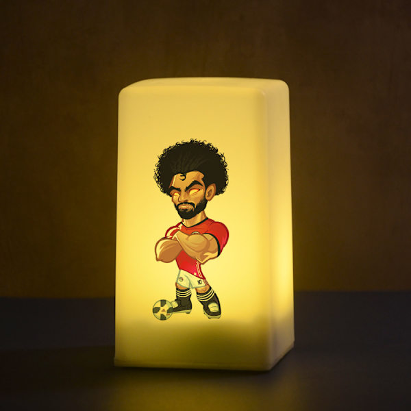 Fotbollsstjärna - Ronaldo Cartoon Hand Operated Desk Lamp Doll Foot