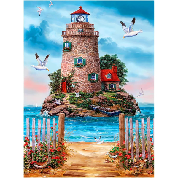 Lighthouse diamond painting aikuisille Landscape Diamond Art
