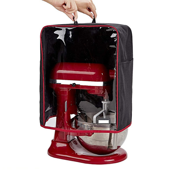 Dammskydd för KitchenAid-blandare (med en bottenvaddering), dammskydd (genomskinlig frontpanel) för stativblandare och extra tillbehör