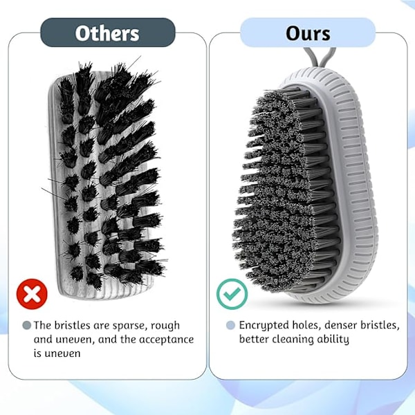 Mjuk Skrubbborste, Rengöringsborste för Tvätt, Kläder, Skor, Lätt att Greppa,