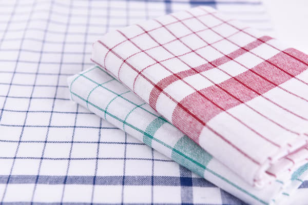 Comptoir du Linge 10-pack vita bomullskökshanddukar 70 x 50