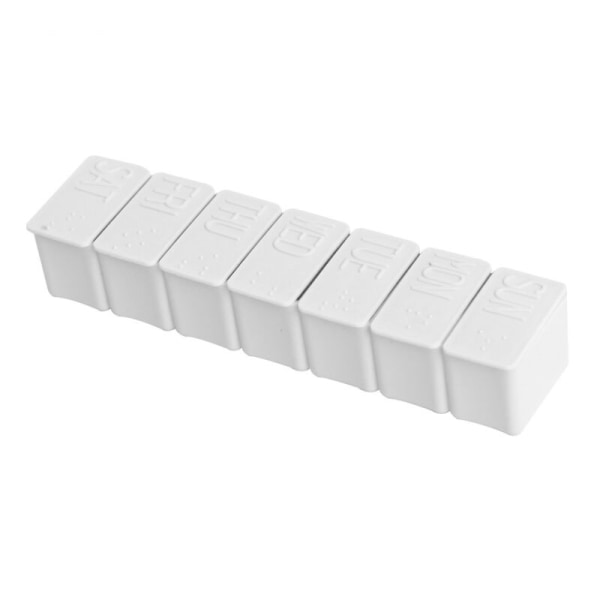 12 st Mini Bärbar Pill Box Reseverktygslåda i plast, Grå (13*3.1