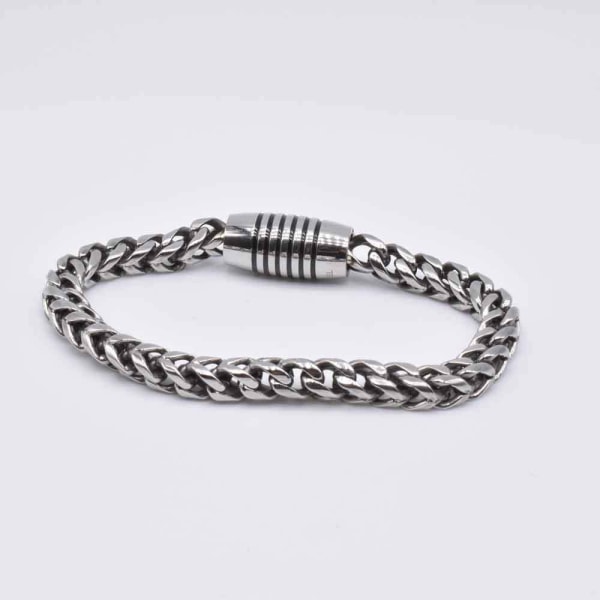 Herrarmband i rostfritt stål Franco Chain med magnetiskt spänne