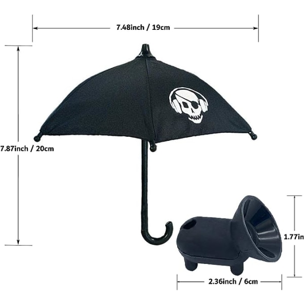 Mobiltelefon Paraply Solskydd - Telefonparaply för Sun, Mini Paraply