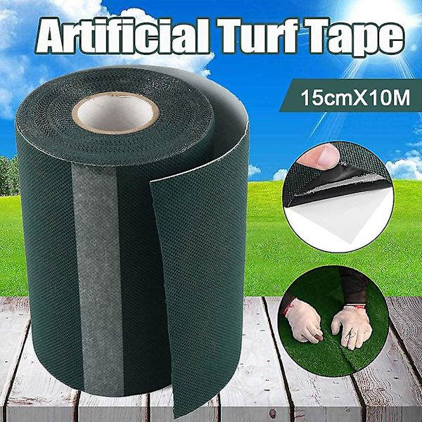 10m X 15cm Gräsmatta Tejp Självhäftande Matttejp Konstgräs S
