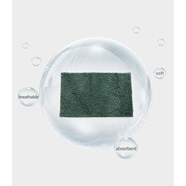 Halkskyddad badrumsmatta, hög lugg chenille mikrofiber duschmatta, maskin