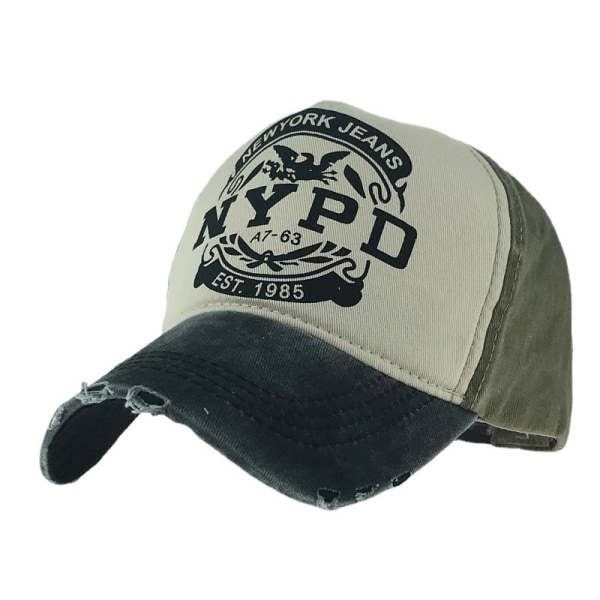 NYPD Solskärm Bomull Polis Baseballkeps Anka Tunga Hatt (Buren Version)