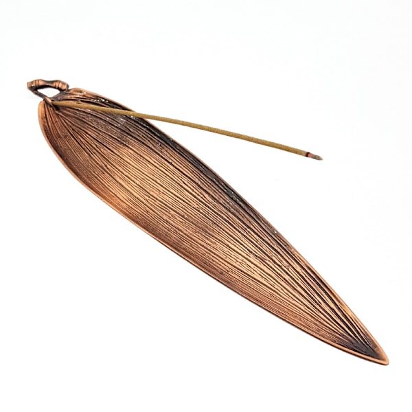 1pcs Leaf-shaped Incense Holder Ornaments Tray Decor Incense Stick Holder R