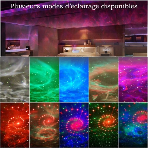 LED Starry Sky Projector Night Light, Ocean Wave and Galaxy Proje