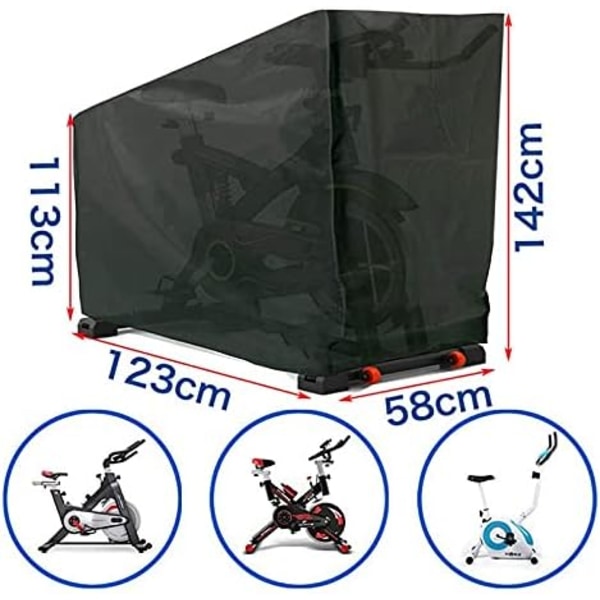 Motionscykelskydd, Upprätt Inomhuscykelskydd, Dammtätt/Solsäkert Spin
