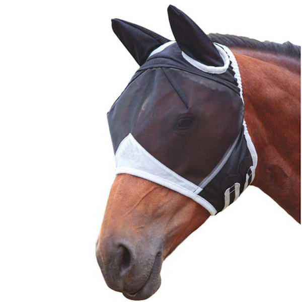 Fint nät flugmask med öron-L, svart