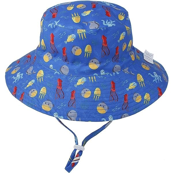 Unisex Bob Baby Kid Solhatt Fisherman Hat Spedbarnsbøttehatter bred