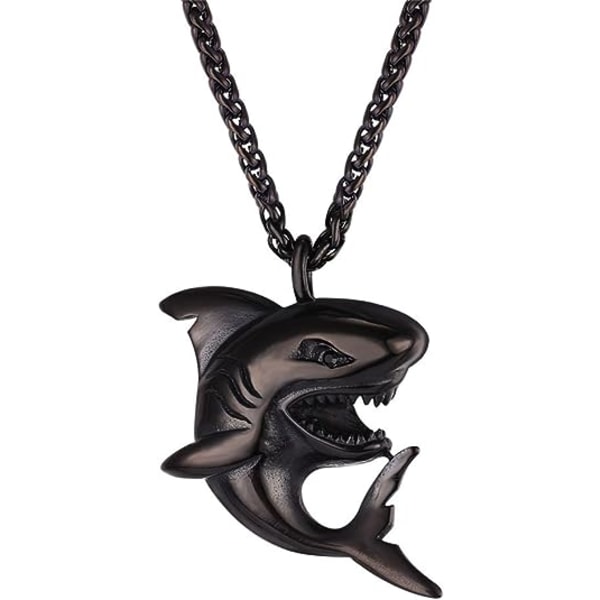 Shark Pendant Animal Jewelry Miesten poikien kaulakoru ruostumattomalla Ste