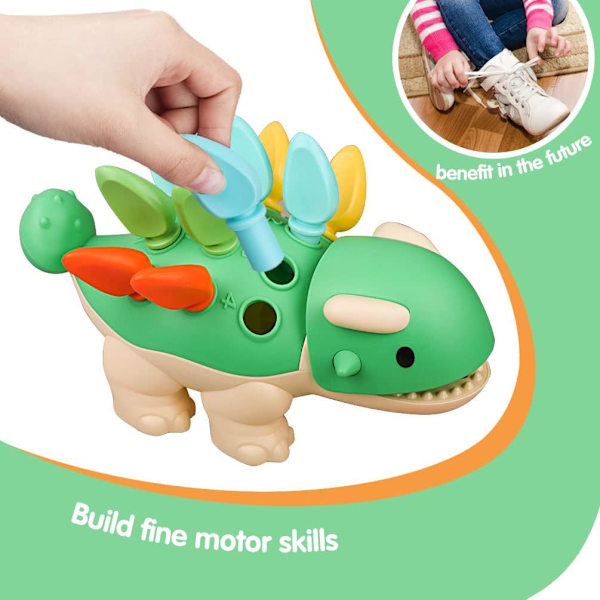 Sensoriska leksaker för bebisar 6 9 12 18 24 månader Finmotorik Inlärning Dino