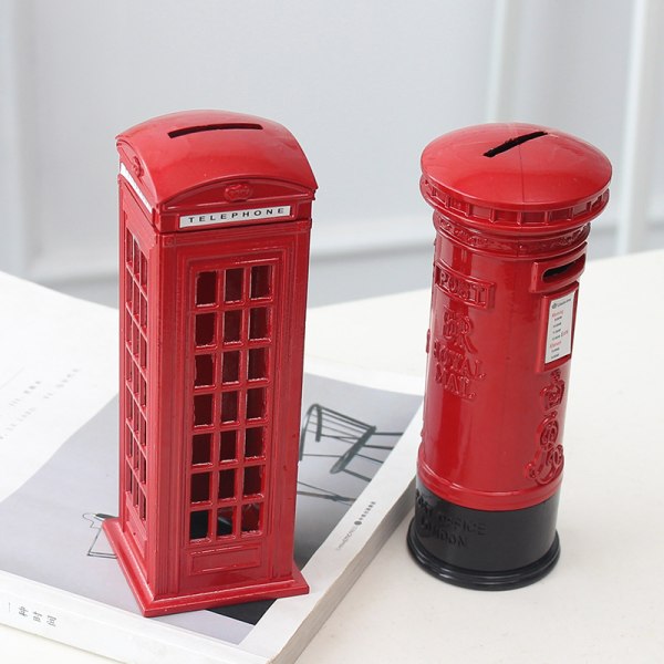 18 cm Dekoration London Telefonzelle Spardose Briefkasten Dekoration