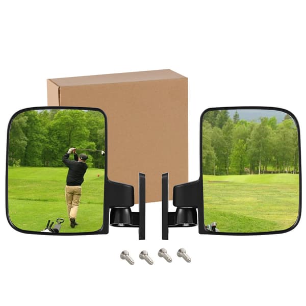 Justerbara magnetiska sidospeglar för vagn, magnetiska konvexa speglar för golf