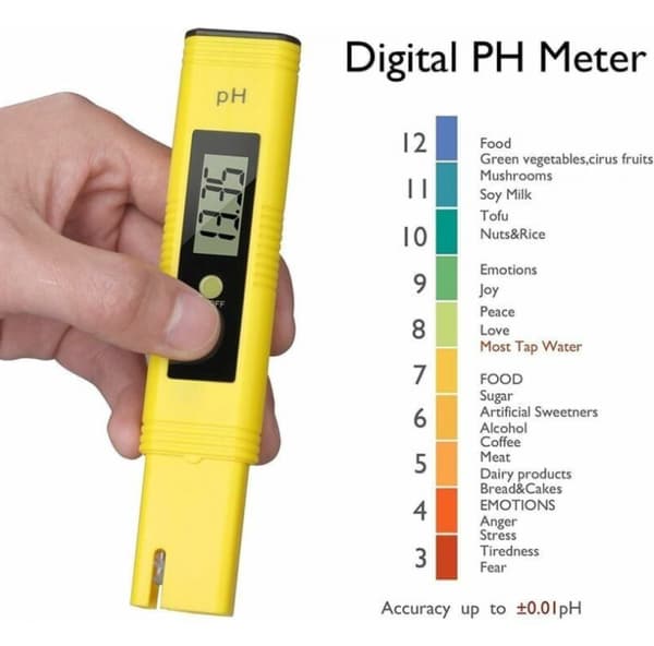 Professionell pH-testare, automatisk kalibreringsfunktion, lämplig för mig