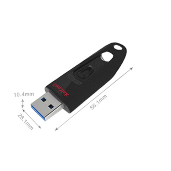 SanDisk 128GB USB 3.0 flash-enhet, läshastighet upp till 100MB/s