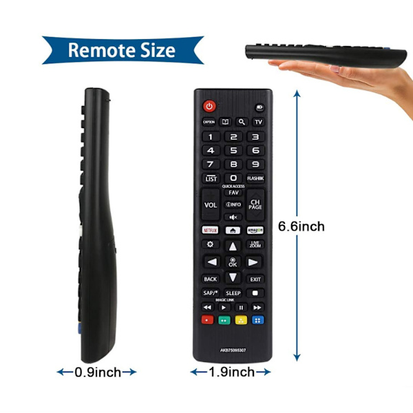 Universal TV-fjernkontroll for LG Smart TV-fjernkontroll, LG