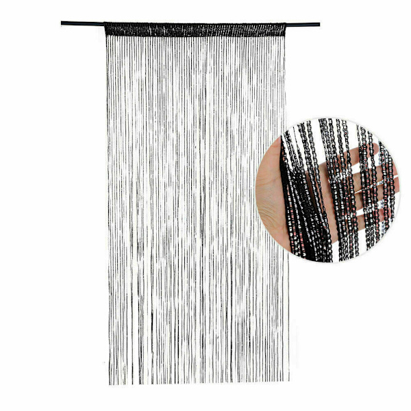 Glitterpärlor för dörröppningar Glittrande pärlgardiner Dörrglitterpärlor