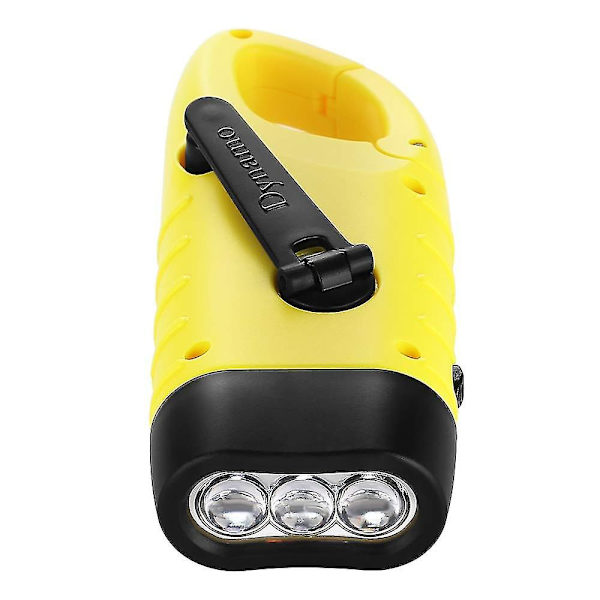 Hand Crank Solar Torch, Emergency Rechargeable Led Torch(1pcs)
