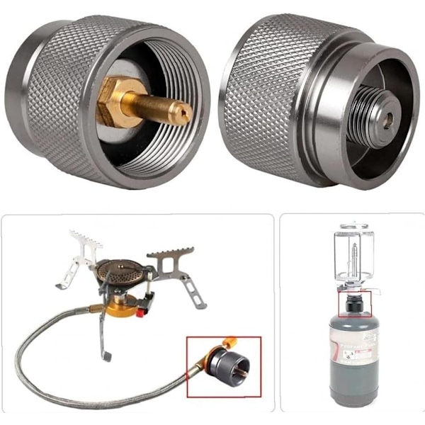 1pc Campingspisadapter, Propangas till Butanadapter Liten Tank I