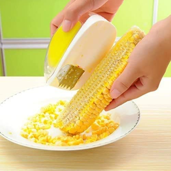 Majspskalare, Majspskalare, Majsskärare, Majskolv, Snabb Majskolv Remover, Köksredskap med Handskydd, Majsstrippningsverktyg