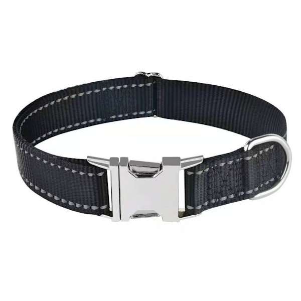 Dog Collar, Classic Adjustable Reflective Nylon Collar with Soft Breathable